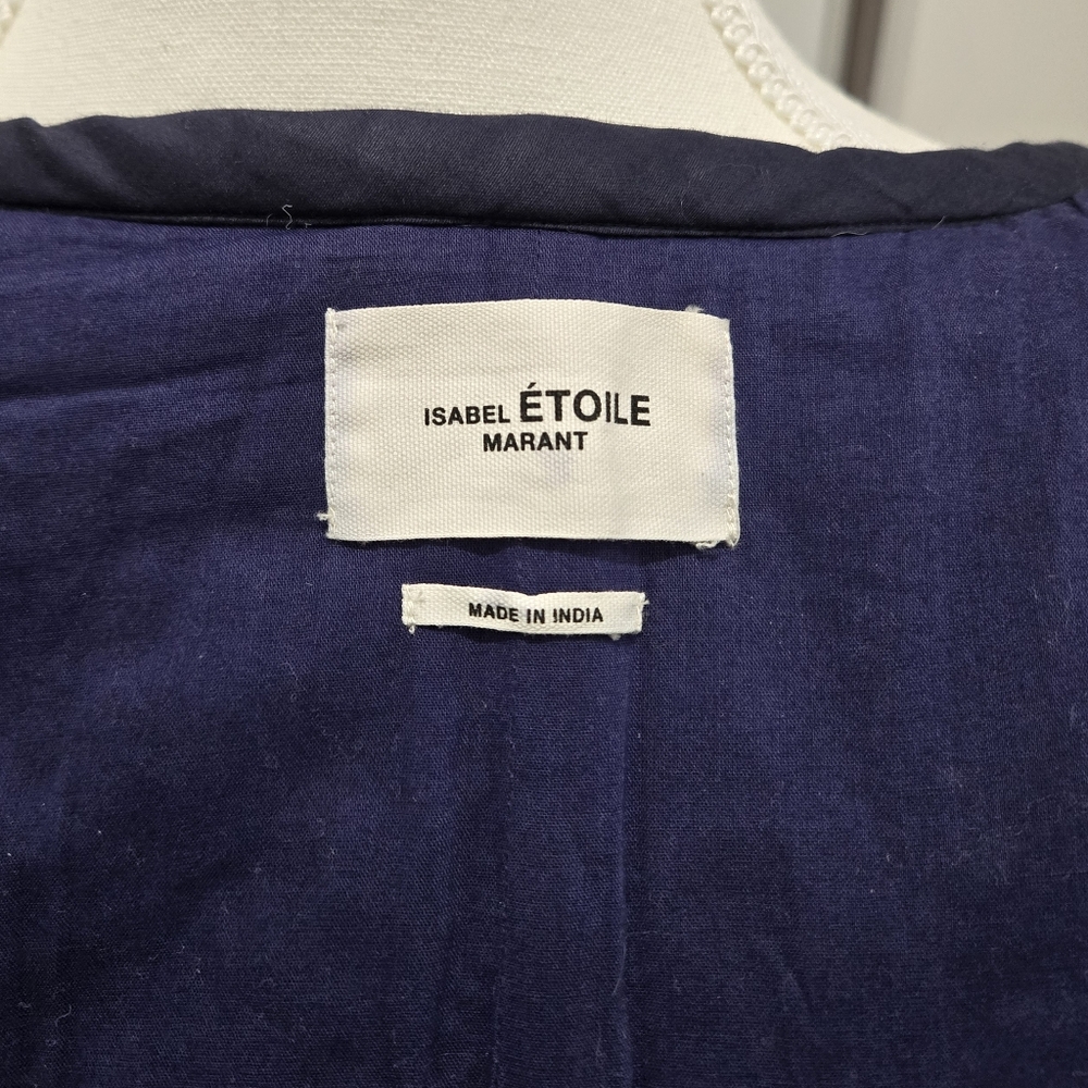 Isabel Marant Étoile Navy Blue Bomber Jacket EUC - Picture 5 of 17